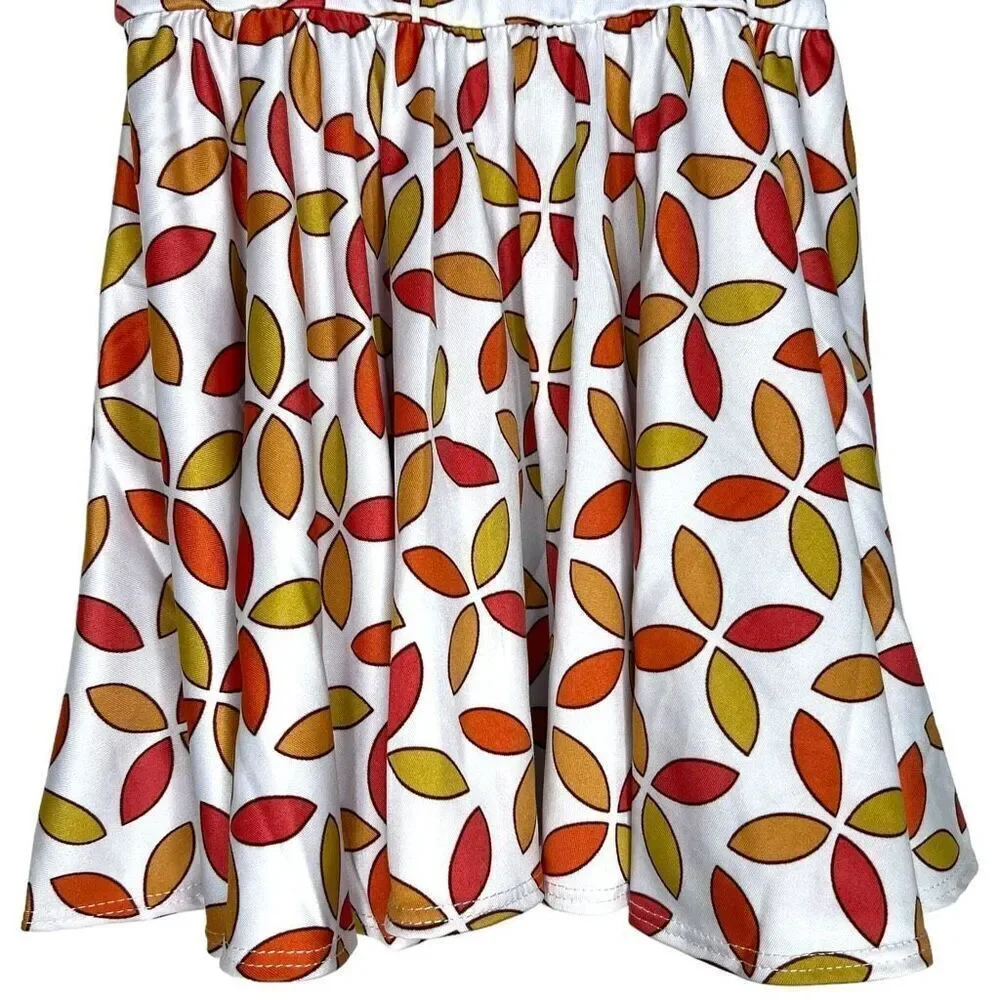 NEW Dot Dot Smile Retro Fall Floral Cap Sleeve Dress 2T